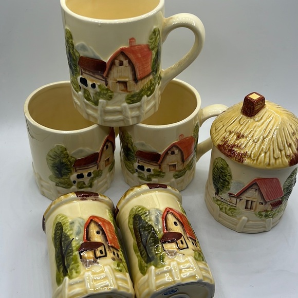 VTG Marks Rosenfeld Barn Mug Set - Picture 1 of 8